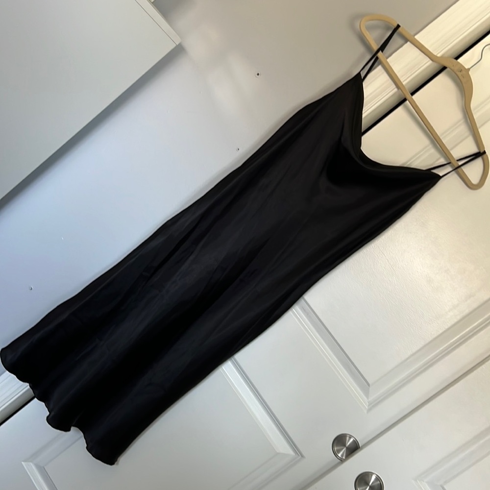 Bebe black midi dress